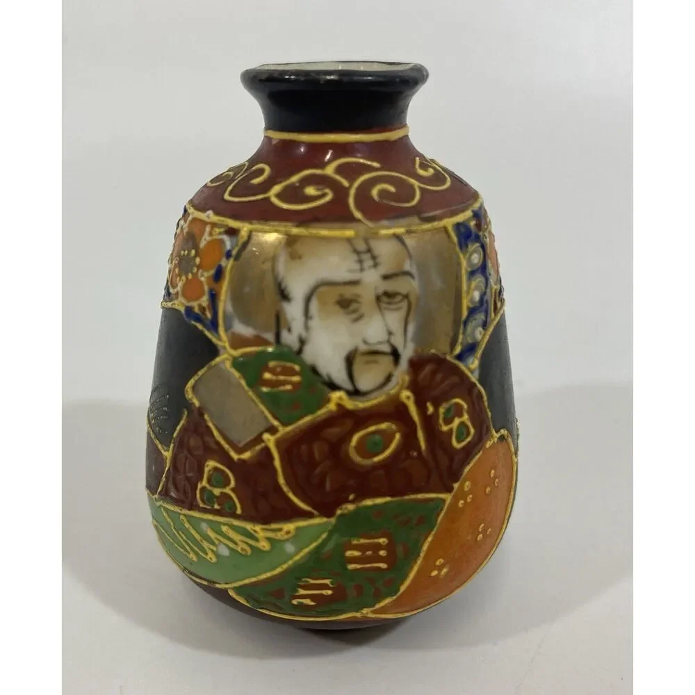 Moriyama Mori Miniature Handpainted Bud Vase Japan‎ 2.5”